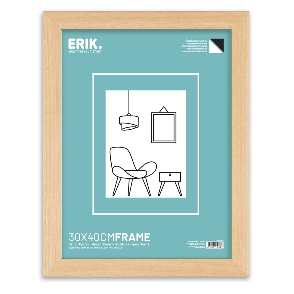 Grupo Erik - 30X40Cm Mdf Beech Frame Cadre - Multicolore